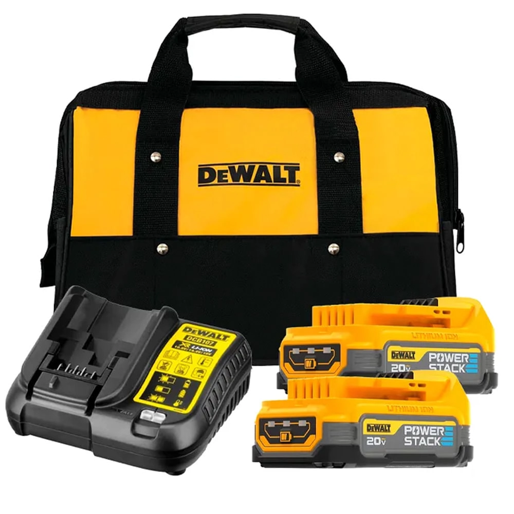 Carregador e 2 Baterias Dewalt DCBP034E2-BR 20V 1,7Ah Li-ion