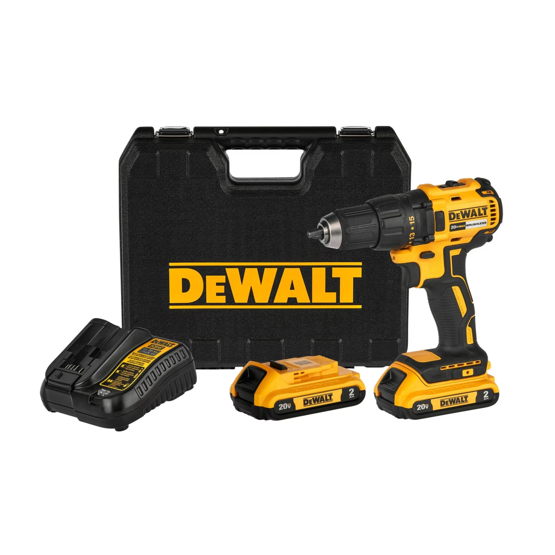 Furadeira e Parafusadeira de Impacto Dewalt DCD7781D2-BR a Bateria 20V Brushless 1/2" com Maleta Carregador e 2 Baterias
