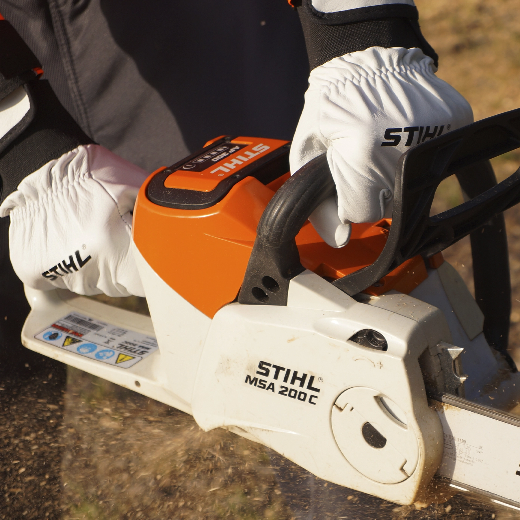 Luva de Proteção Tamanho G Premium Branca Stihl