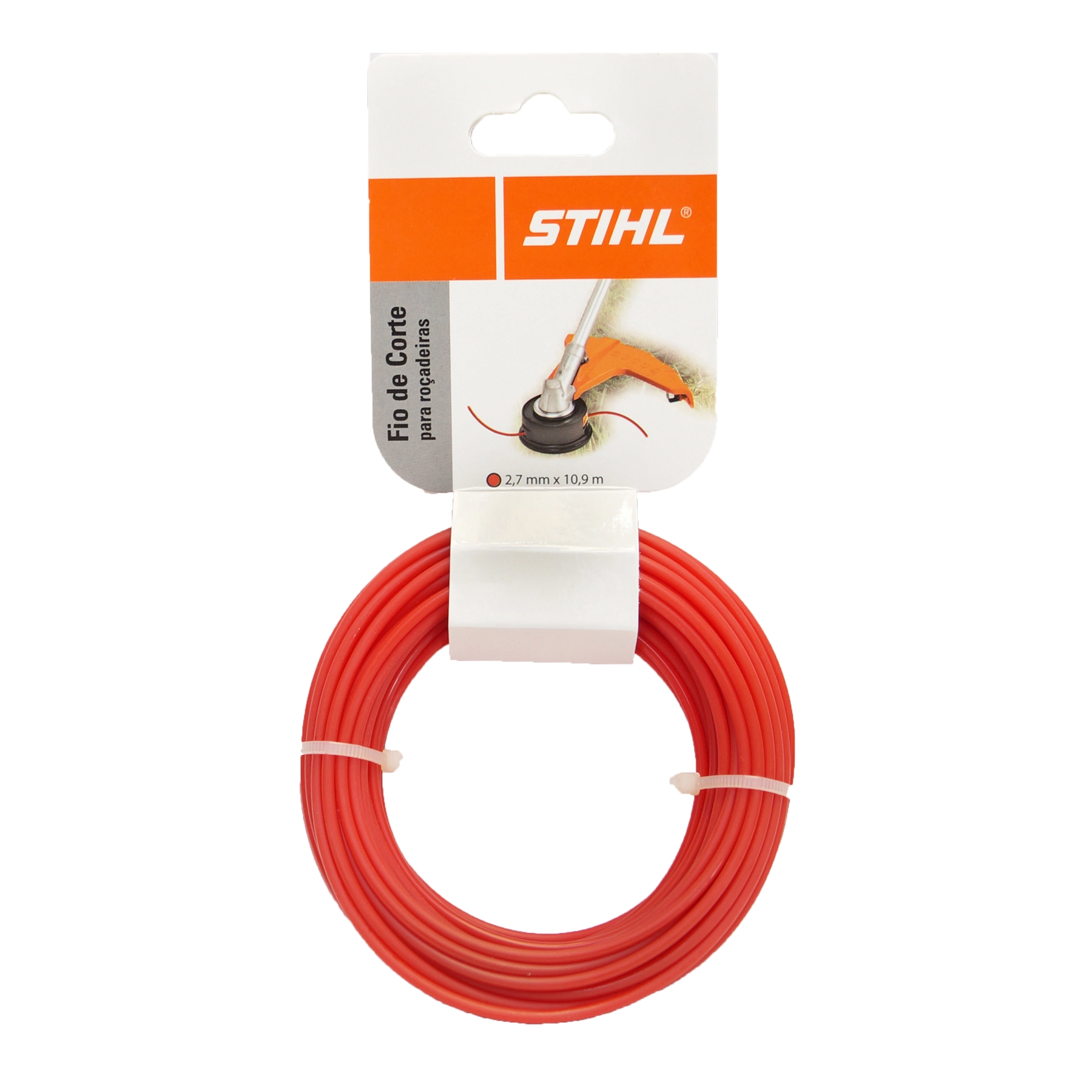 Fio de Nylon 2,7mm 10,9m Vermelho Stihl