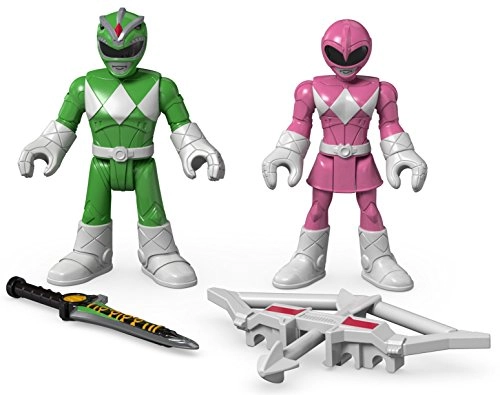 Fisher Price Imaginext Power Rangers Green Ranger Pink Ranger Figures
