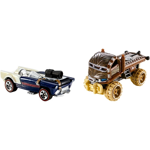 Hot Wheels Star Wars Pacote 2 Carros Han Solo E Chewbacca Mattel