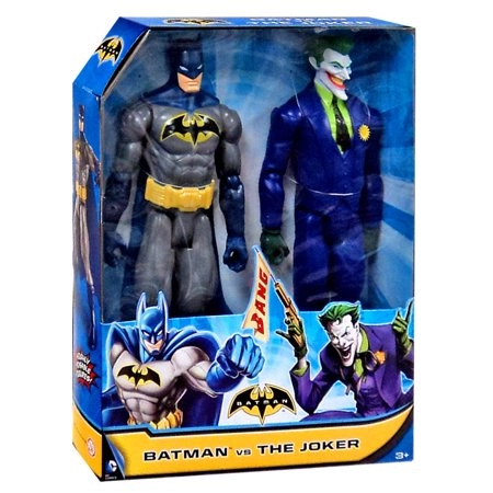 Boneco Batman Figura Batman E Coringa 30cm Mattel