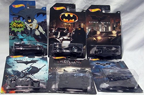 Hot Wheels, 2015 Batman, Bundle Set Of 6 Exclusive Die Cast Vehicles