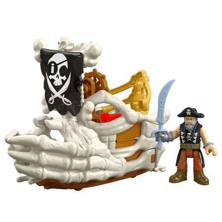 Fisher Price Imaginext Pirate Billy Bones Boat Figure