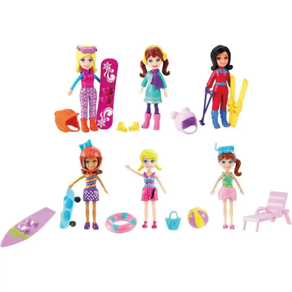 Boneca Mattel Polly Pocket C/03 Ferias Da Polly Ref.dhy52 Un