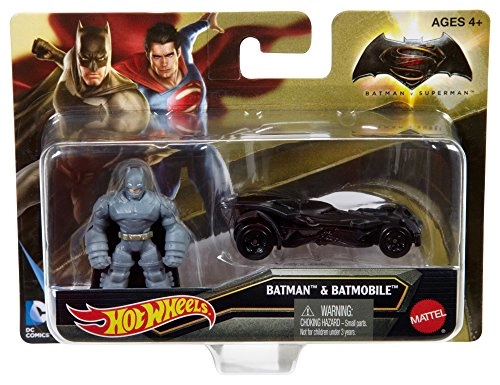 Hot Wheels Batman V Superman: Dawn Of Justice Armored Batman Mini Figure Batmobile