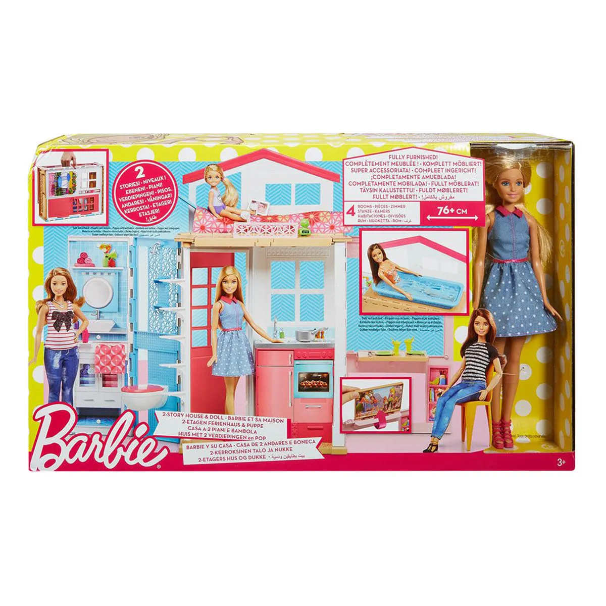 Real Barbie E Sua Casa Ref.dvv48 Mattel