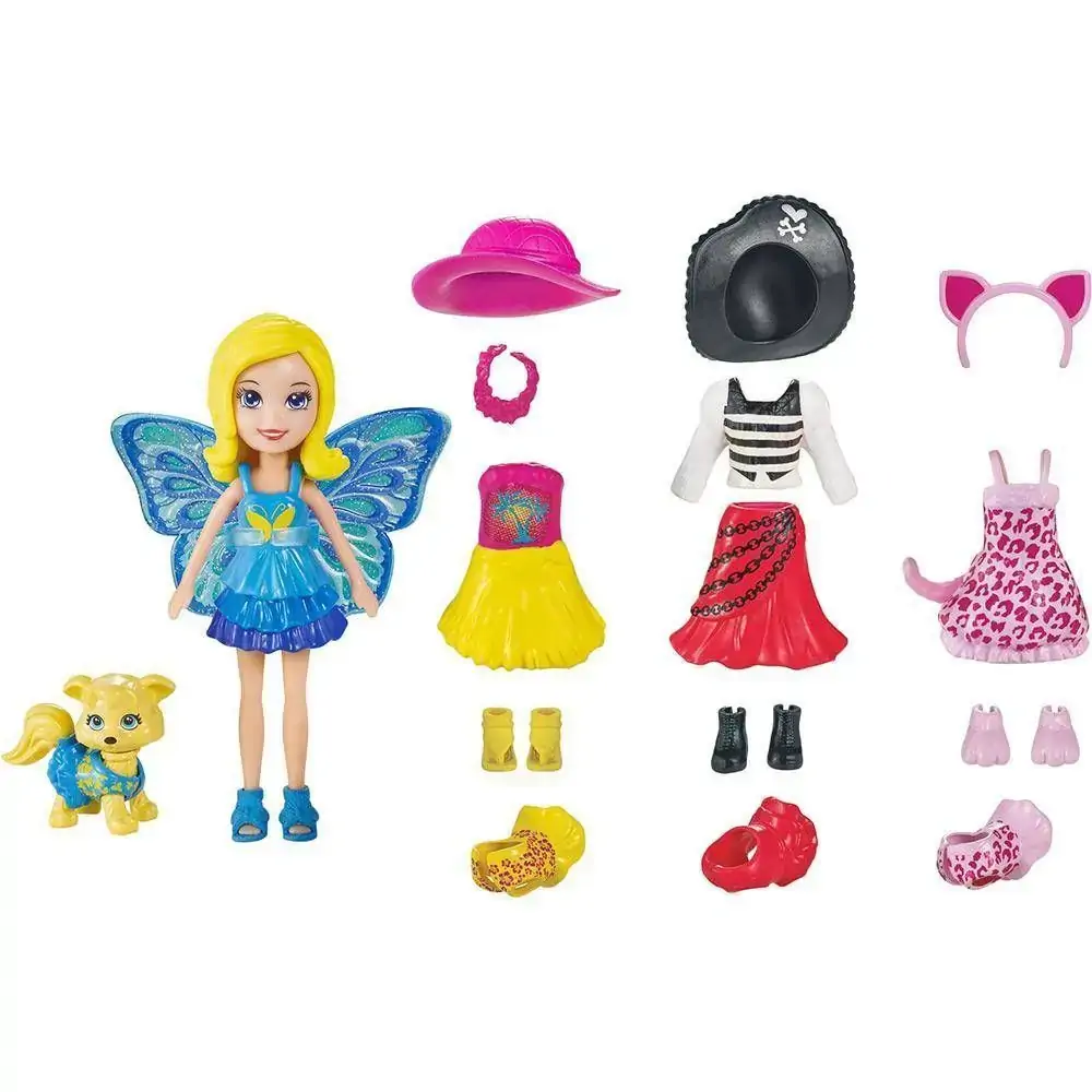 Boneca Polly Pocket Cachorro/looks Combinados