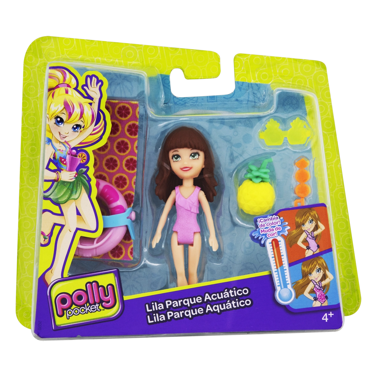 Boneca Lila Parque Aquático Polly Pocket