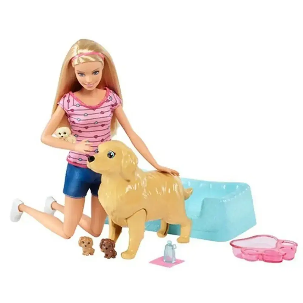 Boneca Barbie Filhotinhos Recem Nascido Ref.fbn17