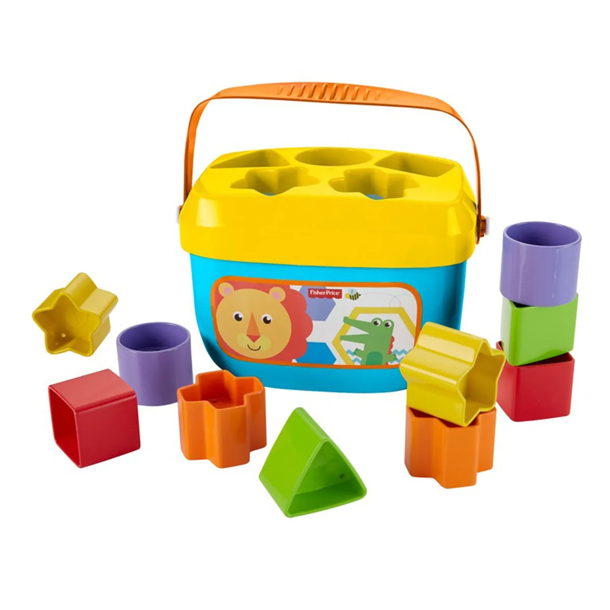 Balde e Blocos de Montar Primeiros Blocos Fisher-Price