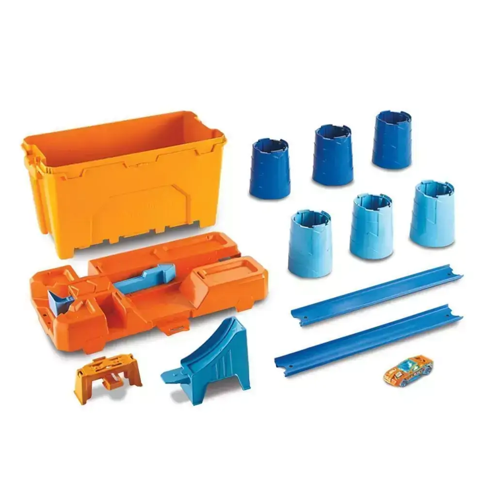 Pista Hot Wheels - Kit Completo Stunt Box - Caixa de Obstáculos - Mattel