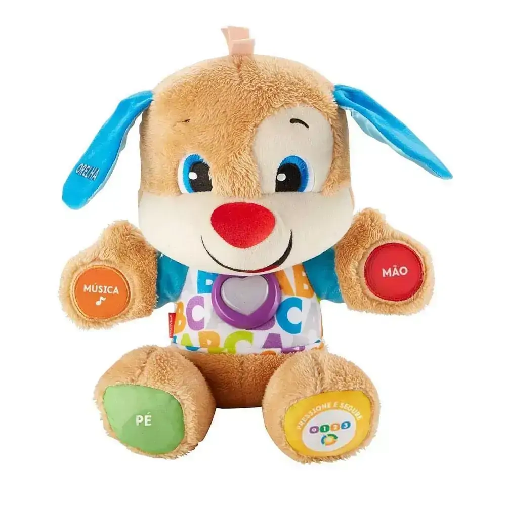 Pelúcia de Atividades - 30 Cm - Aprender e Brincar - Smart Stages - Cachorrinho - Fisher-Price