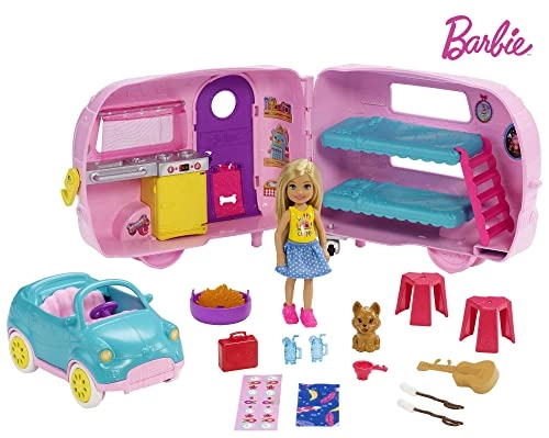 Boneca Barbie e Veículo - Trailer da Chelsea - Mattel