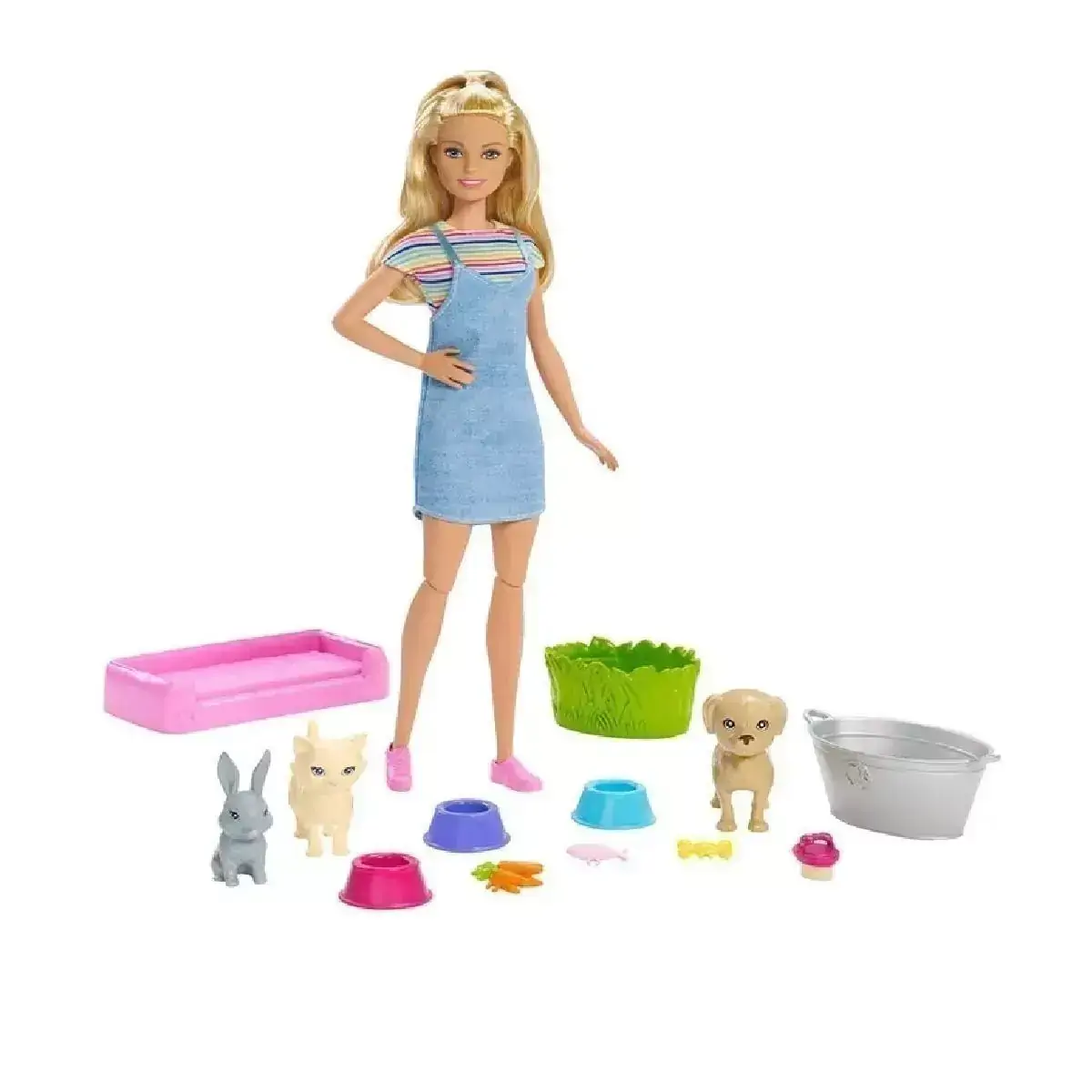 Boneca Barbie Banho dos Cachorrinhos Mattel