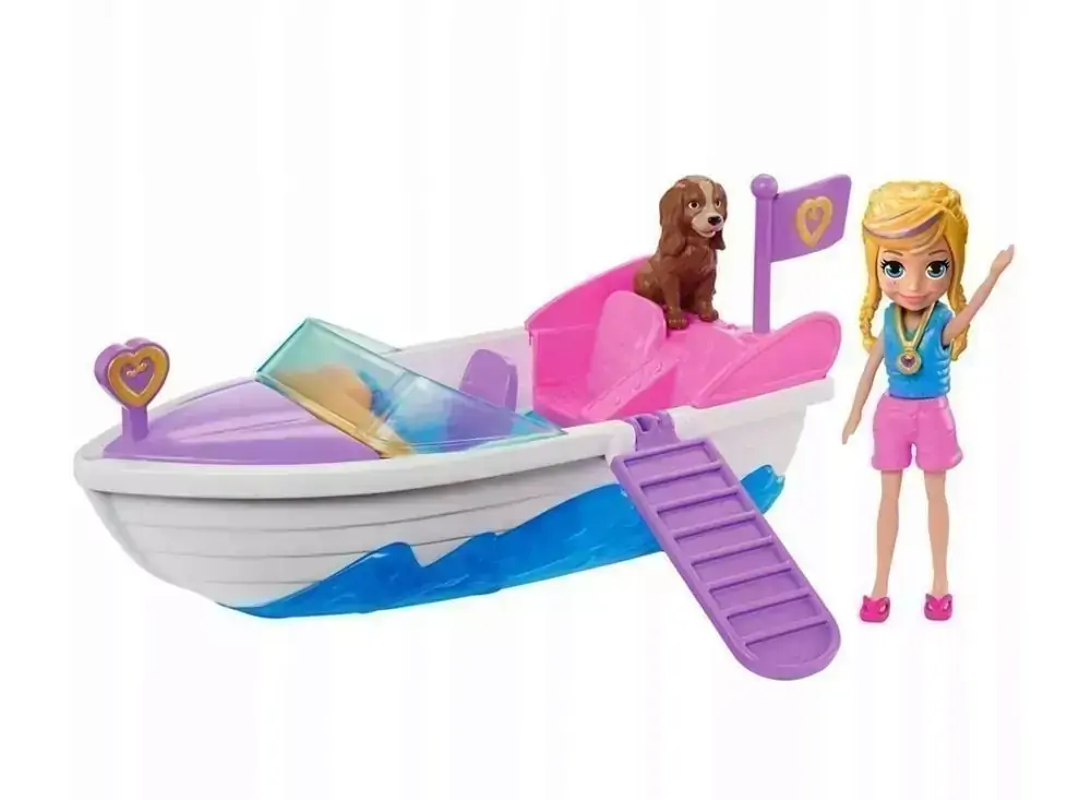 Veículo e Boneca - Polly Pocket - Polly e Lancha - Mattel