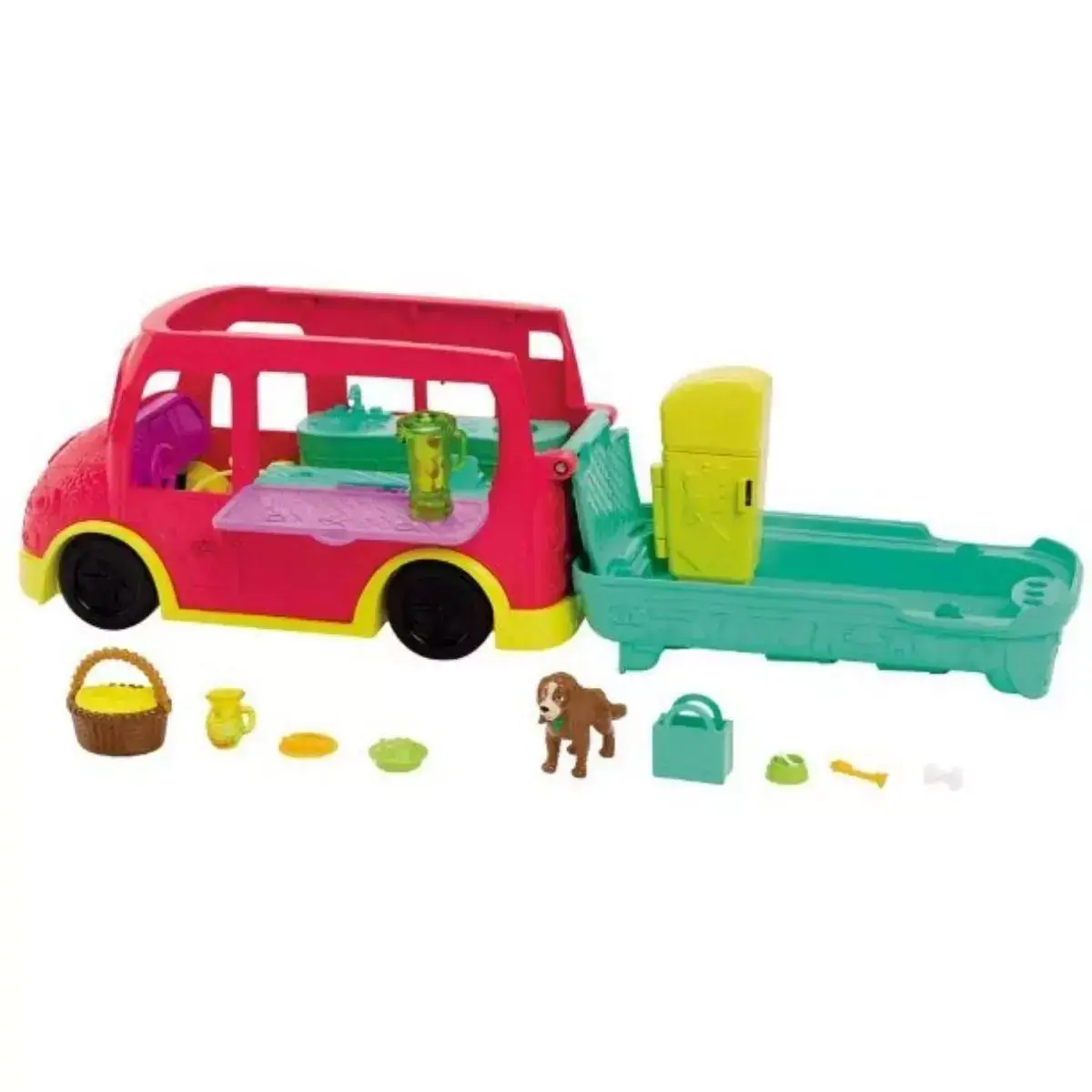 Veículo e Boneca - Polly Pocket - Food Truck Refresco - Mattel
