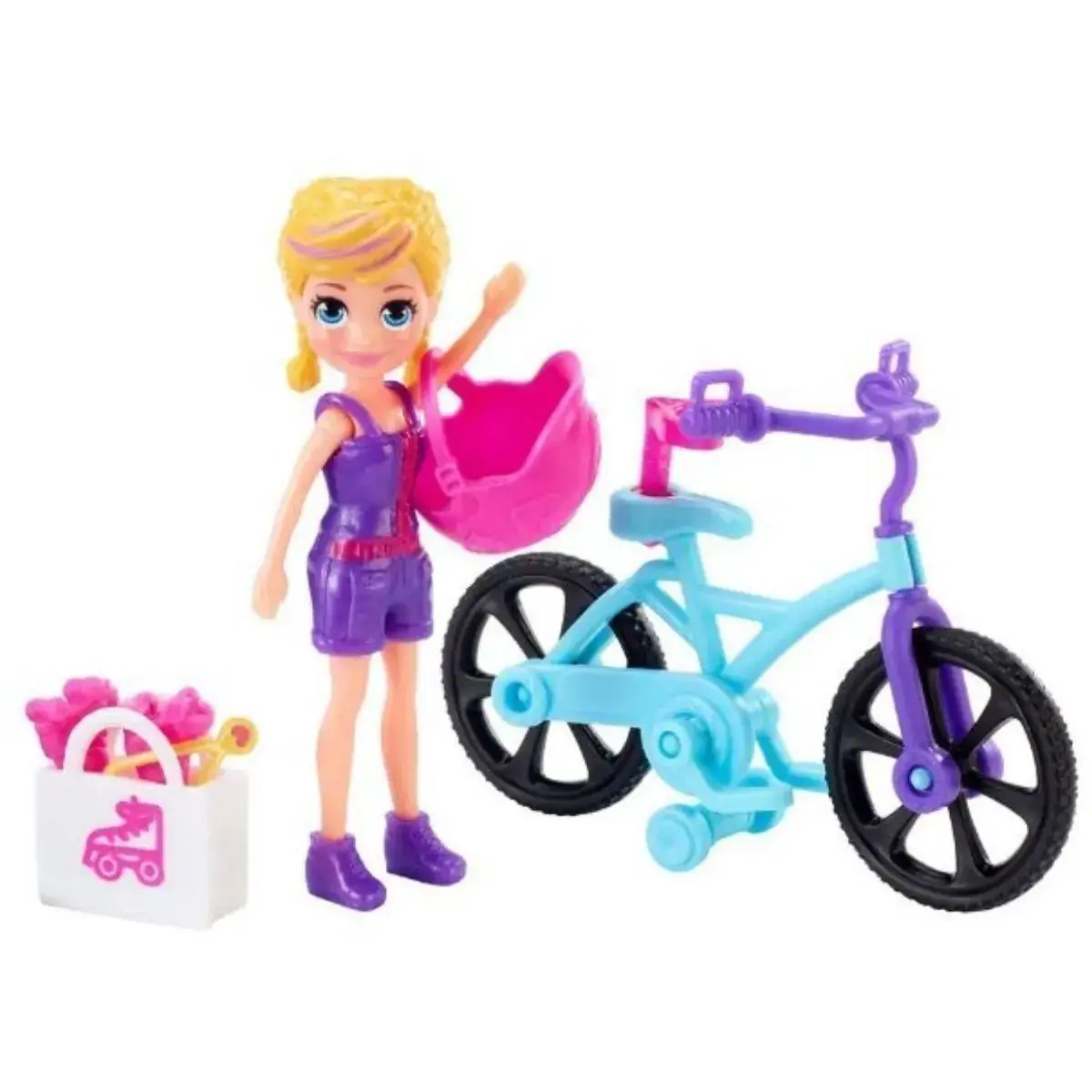 Mini Boneca e Veículo - Polly Pocket - Aventura Sobre Rodas - Mattel