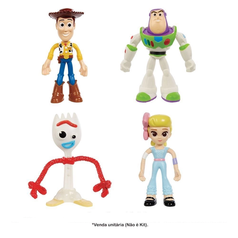 Boneco Personagem Toy Story 4 Flexivel 10cm Mattel