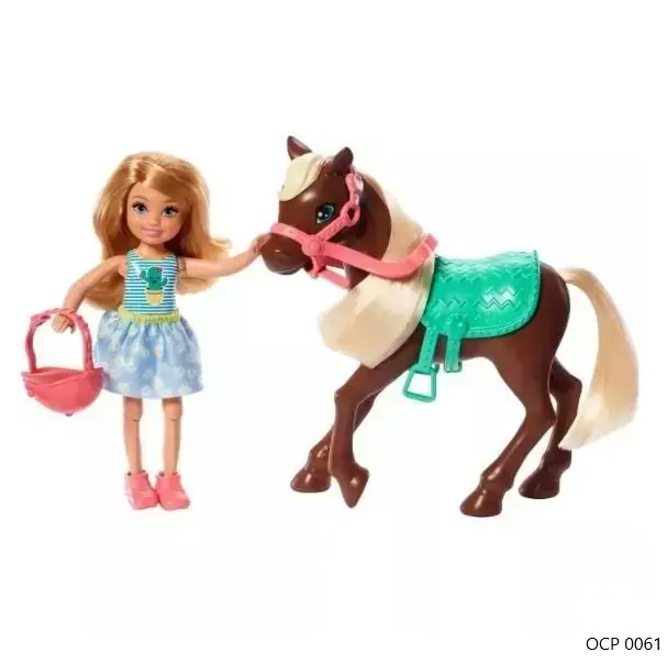 Boneca Barbie Club Chelsea Loira e Pônei