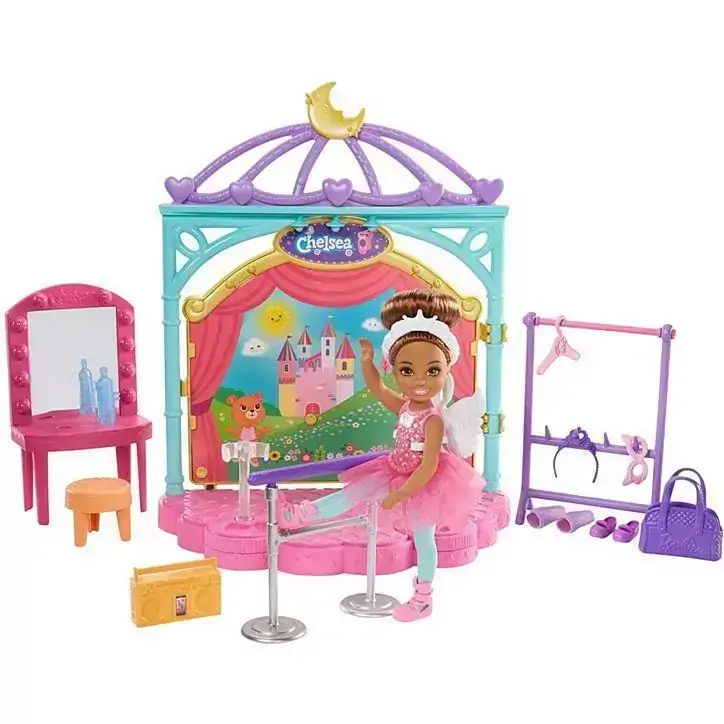 Boneca Barbie Chelsea Aula De Balé Com Cenário GHV81 Mattel