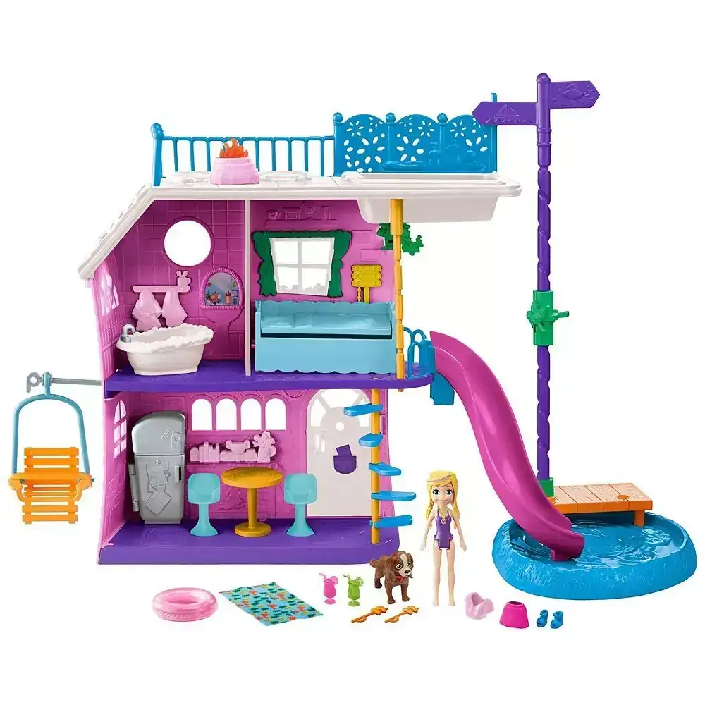 Playset e Mini Boneca - Polly Pocket - Caso do Lago da Polly - Mattel