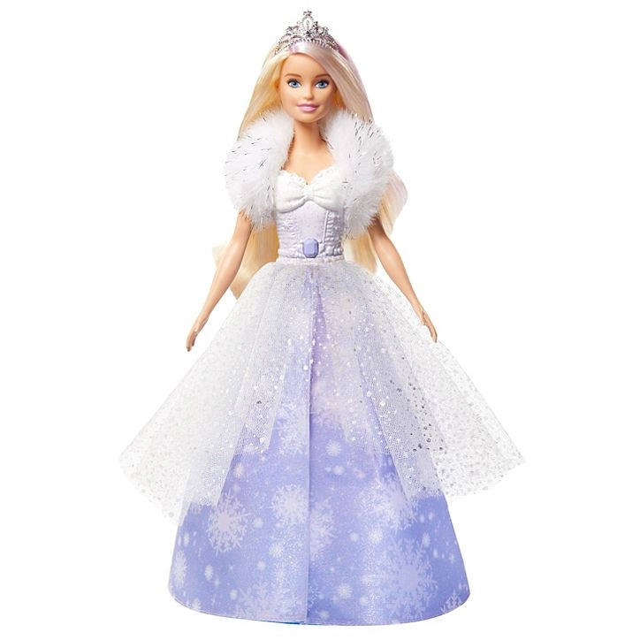 Boneca Barbie Fantasia Princesas Vestido Mágico - Mattel