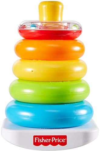 Fisher Price Rock A Stack, Bat At Ring Stacking Toy For Infants Ages 6 Months And Older