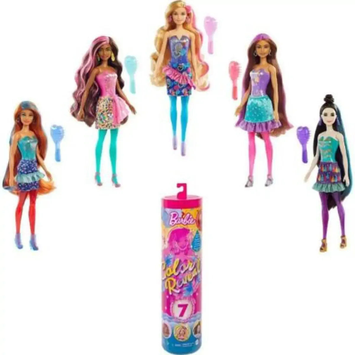 BONECA BARBIE COLOR REVEAL FESTA CONFETT GWC58