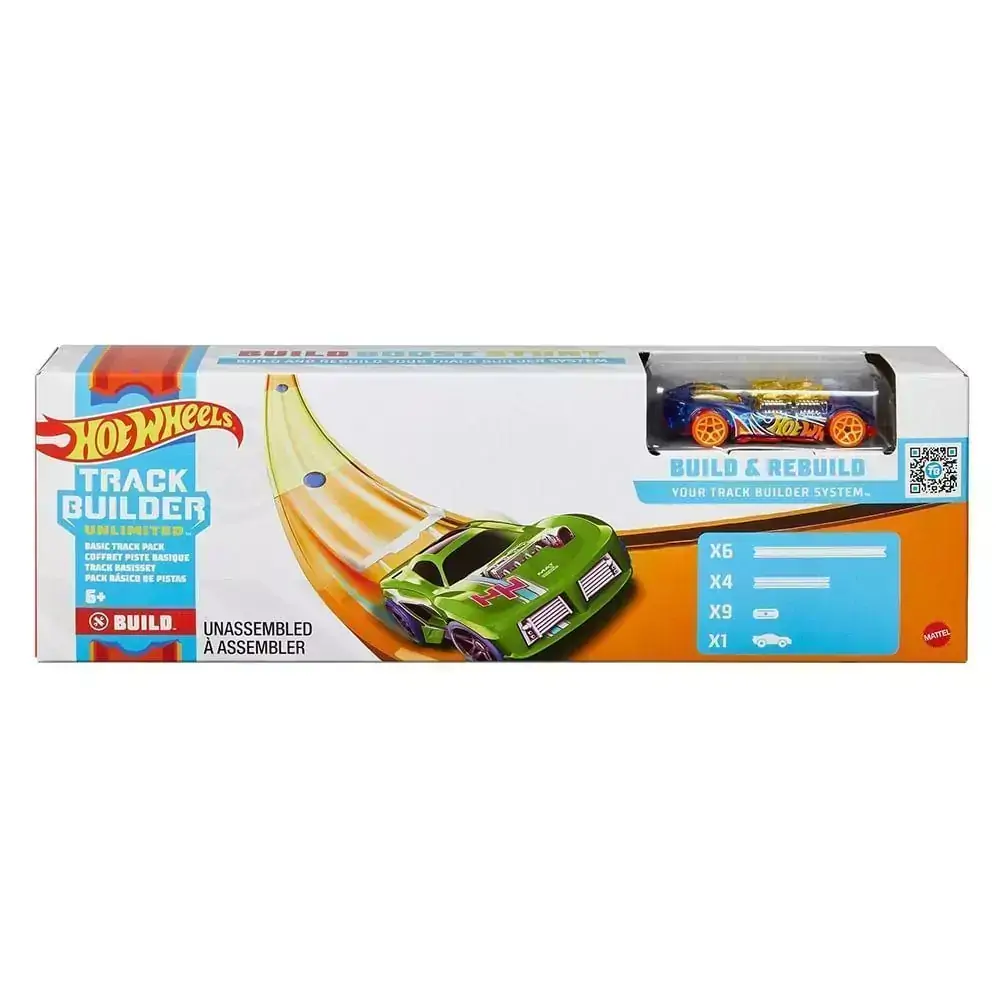 Pista de Percurso - Hot Wheels - Track Builder - Pacote Básico Da Pista MATTEL