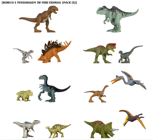 Jurassic World Sortimento Mini Dino Colecionáveis - Mattel