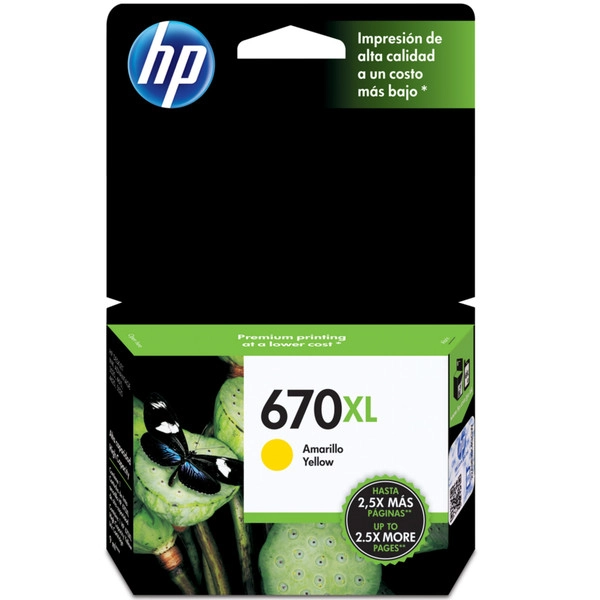 Hp 670xl Cz120ab Amarelo