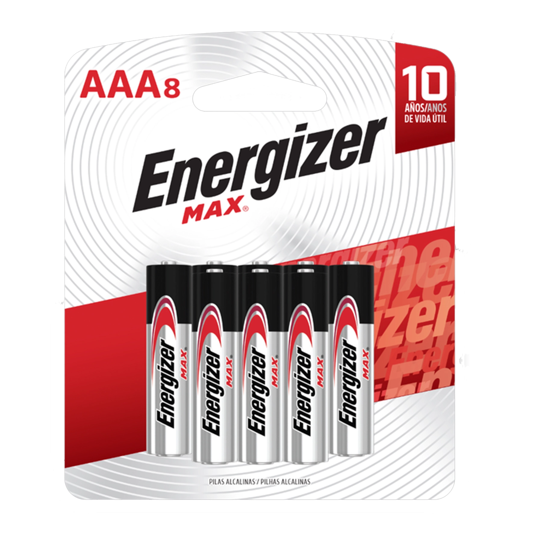 Pilha AAA Palito Max Energizer 8 unidades