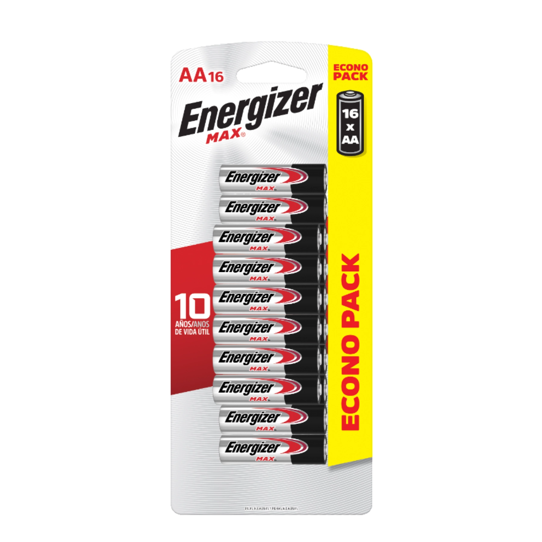Pilha AA Alcalina Energizer 16 Unidades