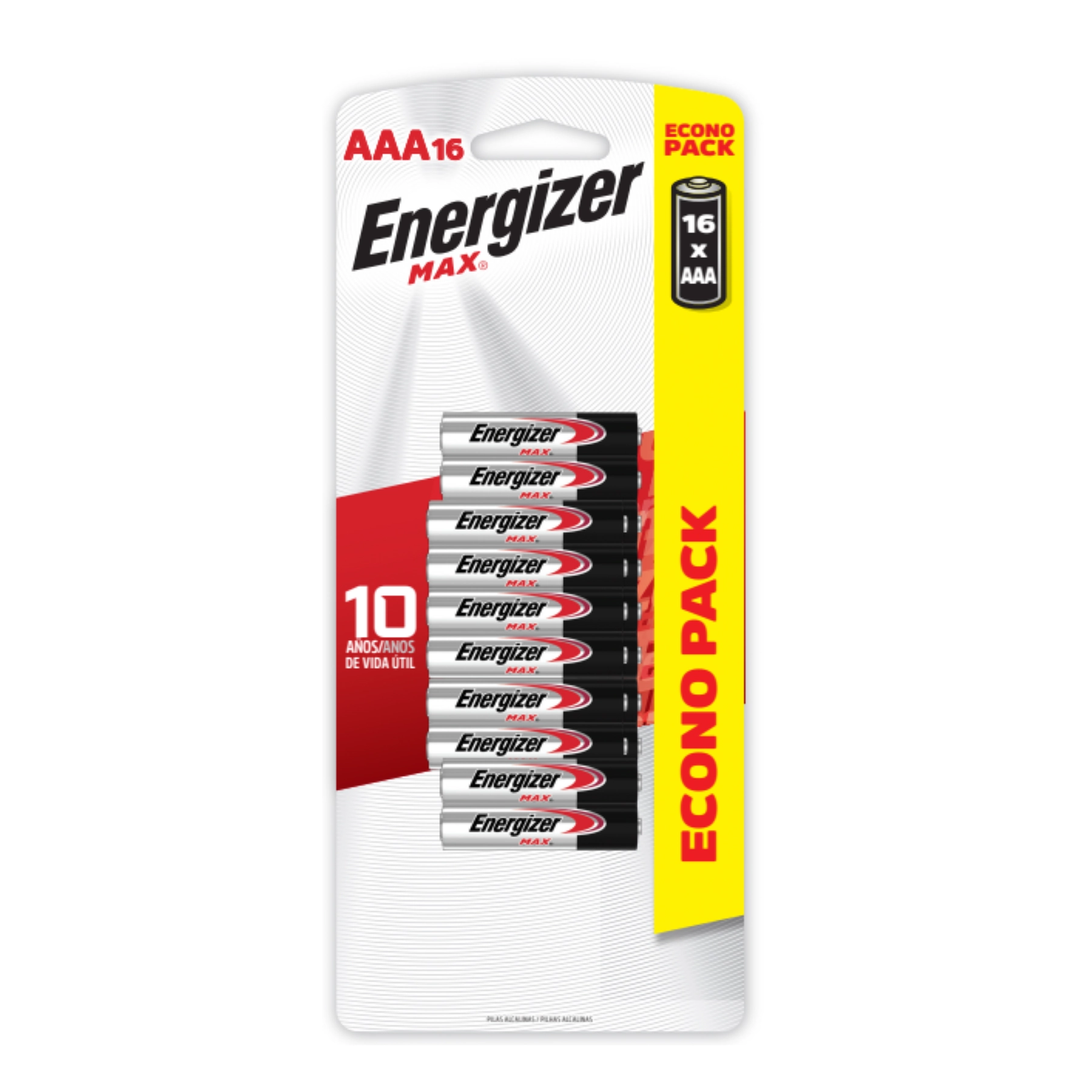 Pilha AAA Alcalina Energizer 16 Unidades