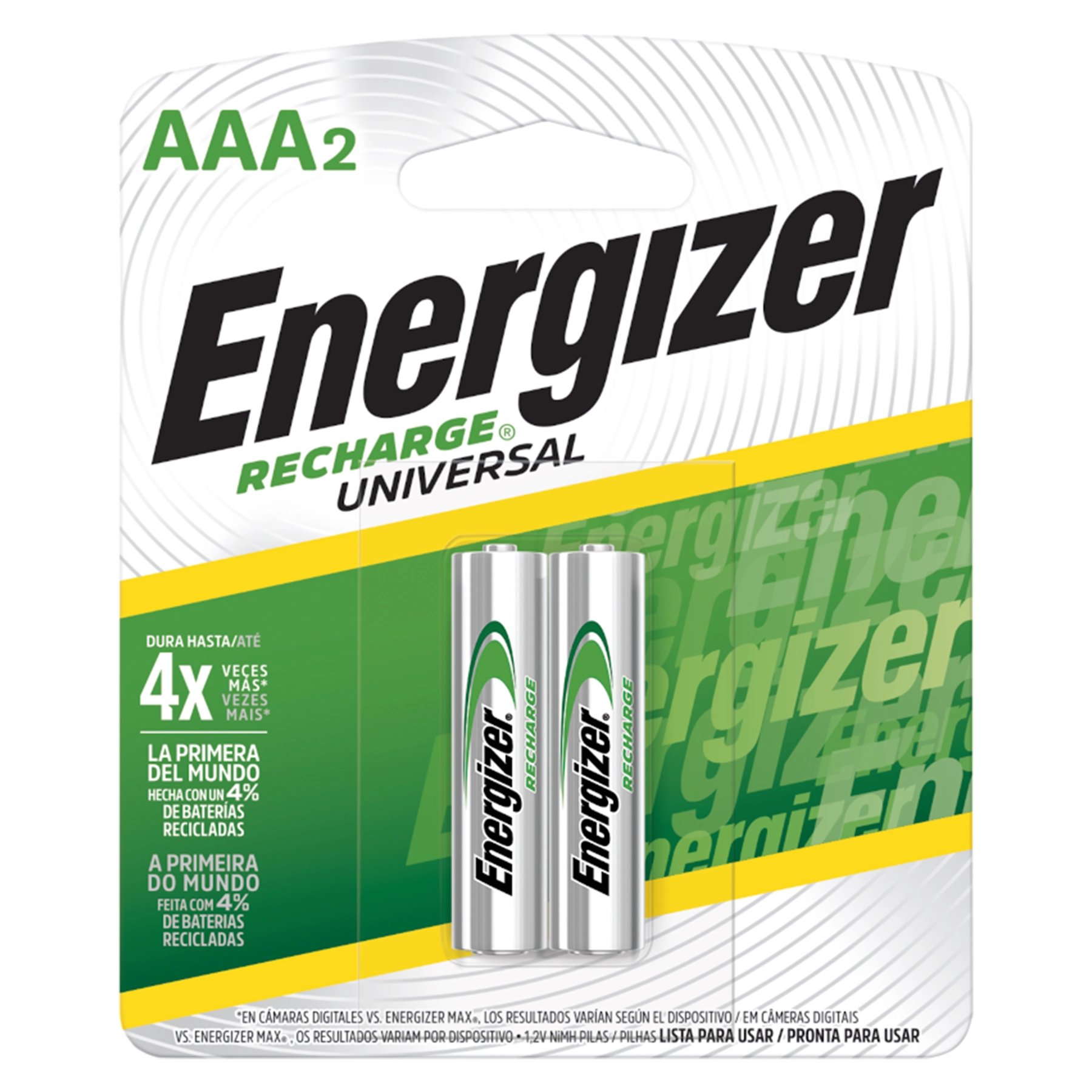 Pilha Eneregizer Recarregavel Aaa2