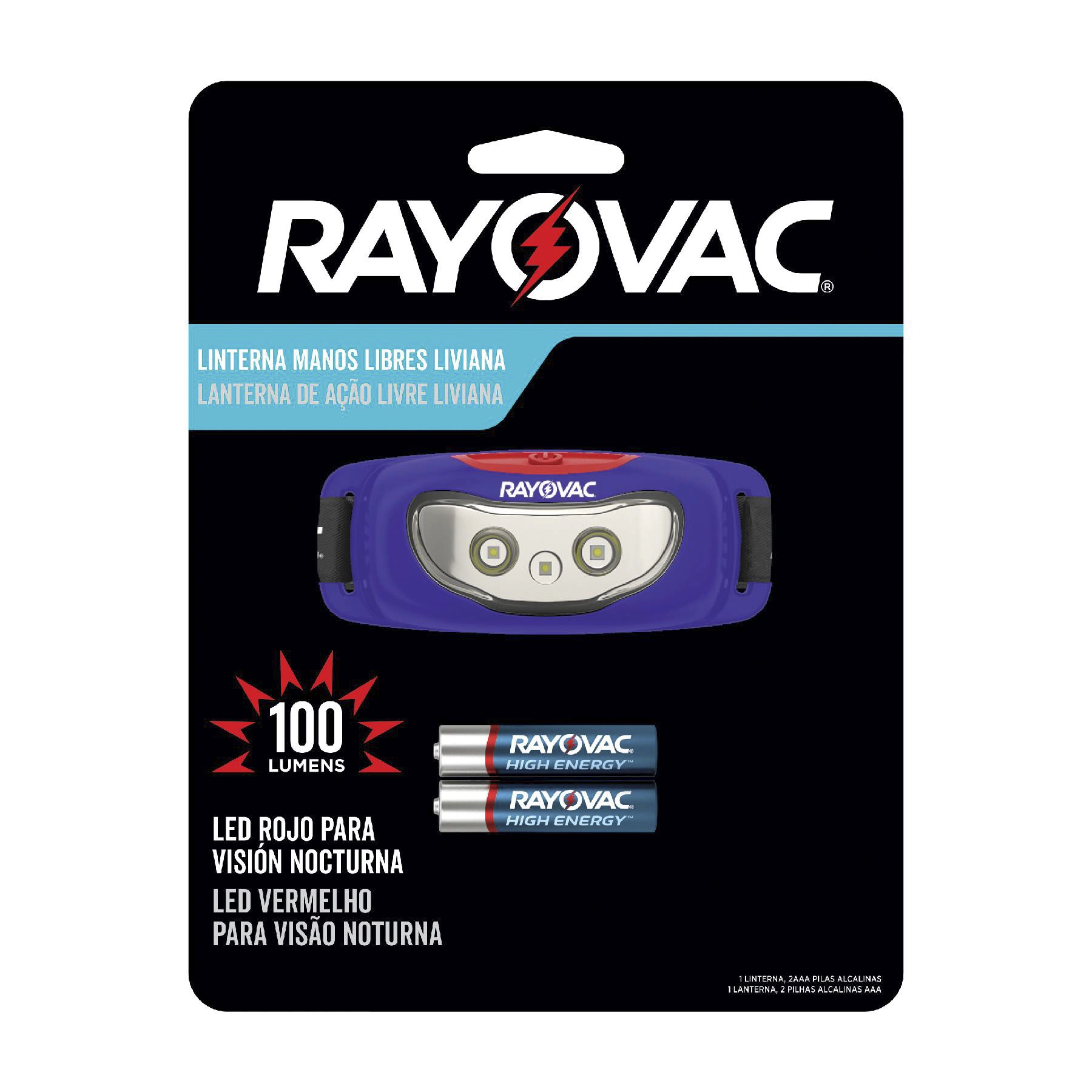 Lanterna Mãos Livres 1 LED(s) Preto Rayovac
