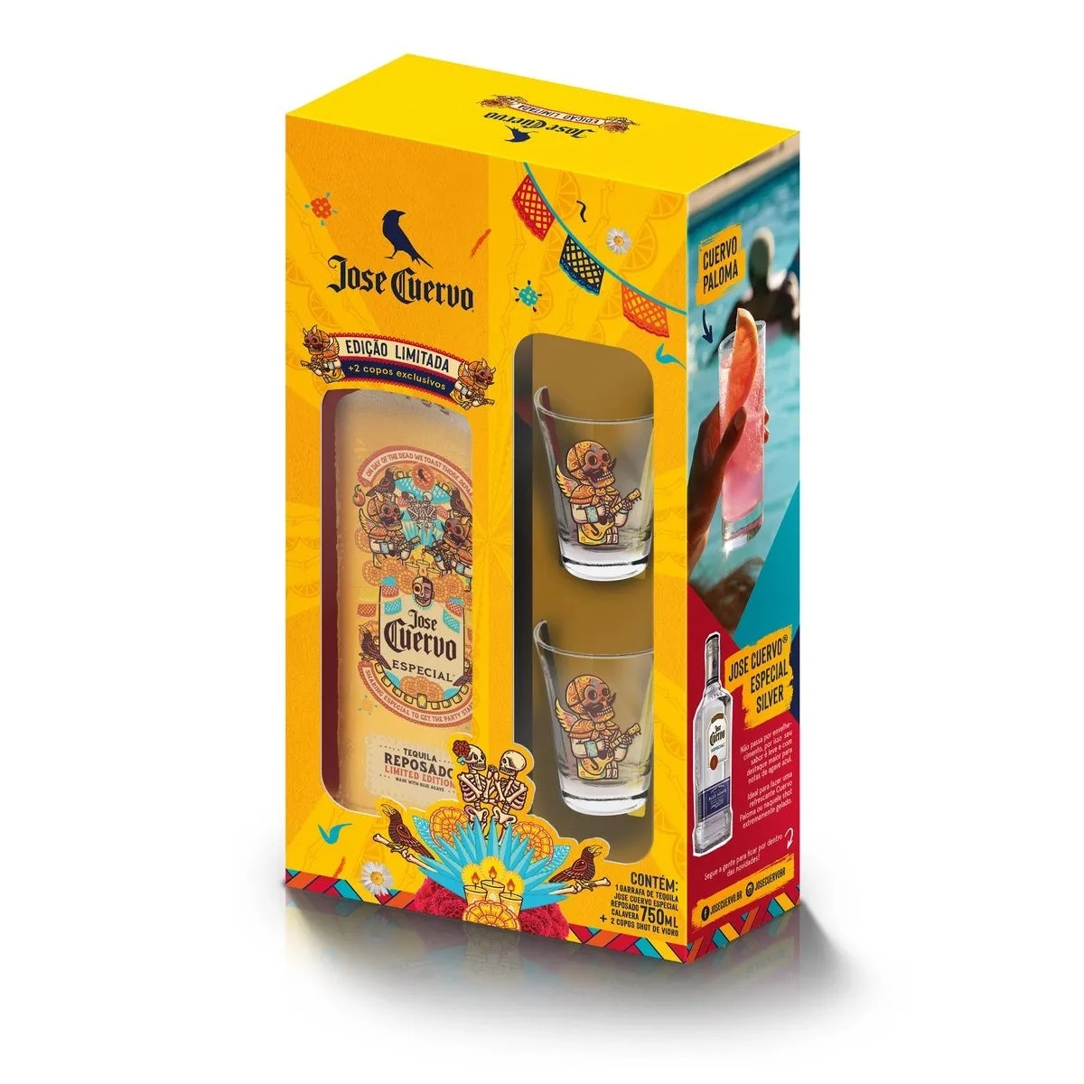 Kit Tequila J Cuervo 750ml Ouro