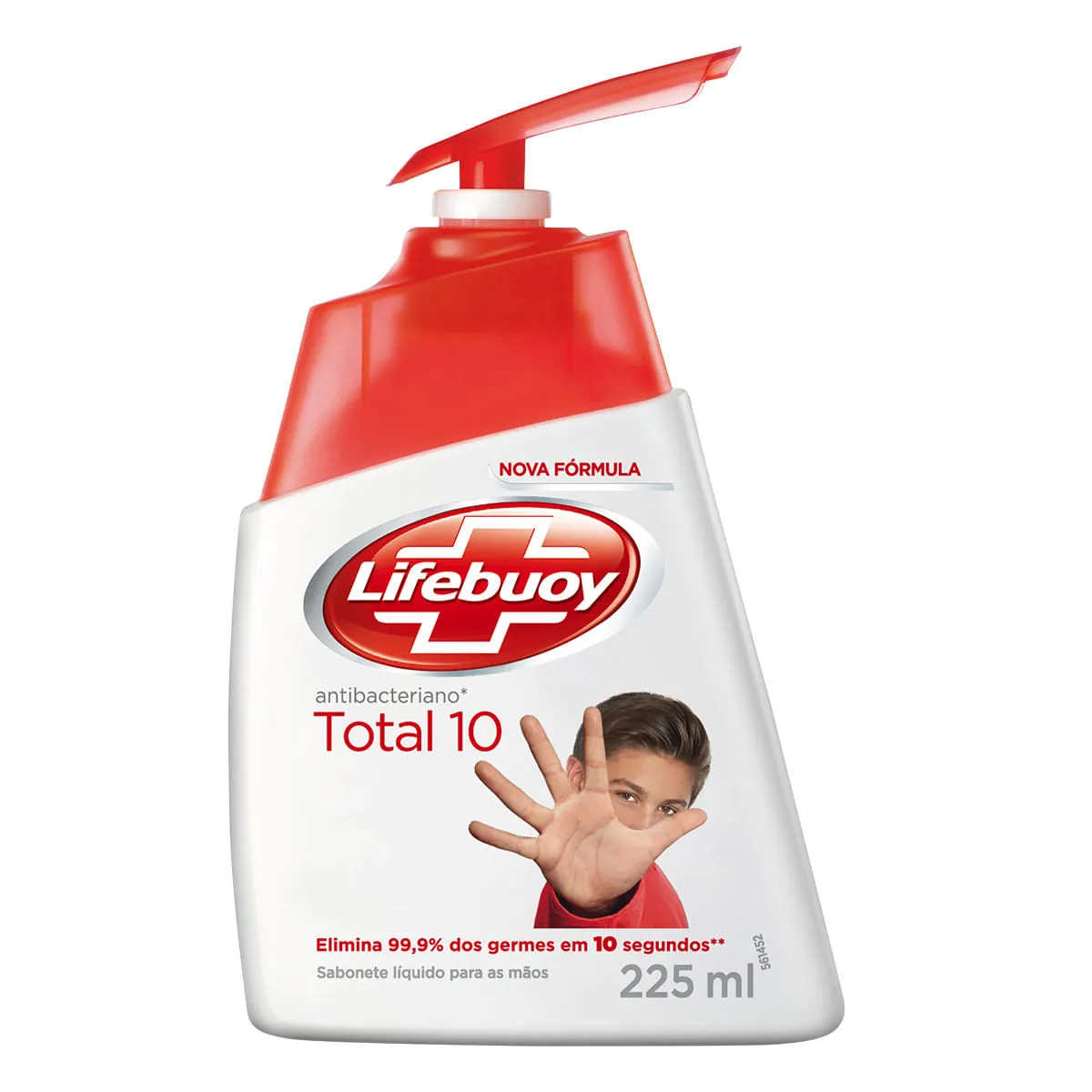 Sabonete Líquido Antibacteriano Para As Mãos Lifebuoy Total 10 Frasco 225ml