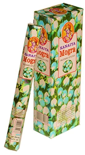 Arabian Jasmine Flower Mogra Incense Sticks From India Made From Natural Scented Oil Great For Yoga,