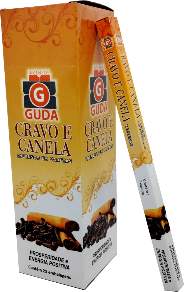 Incenso Cravo Canela 7 Varetas 137 Guda