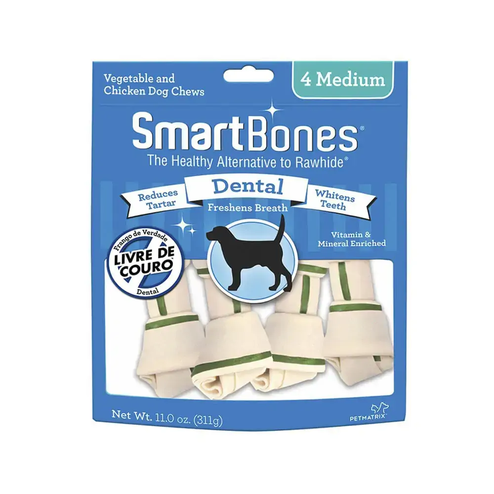 Smartbones Medium Dental Chews 4 Pack