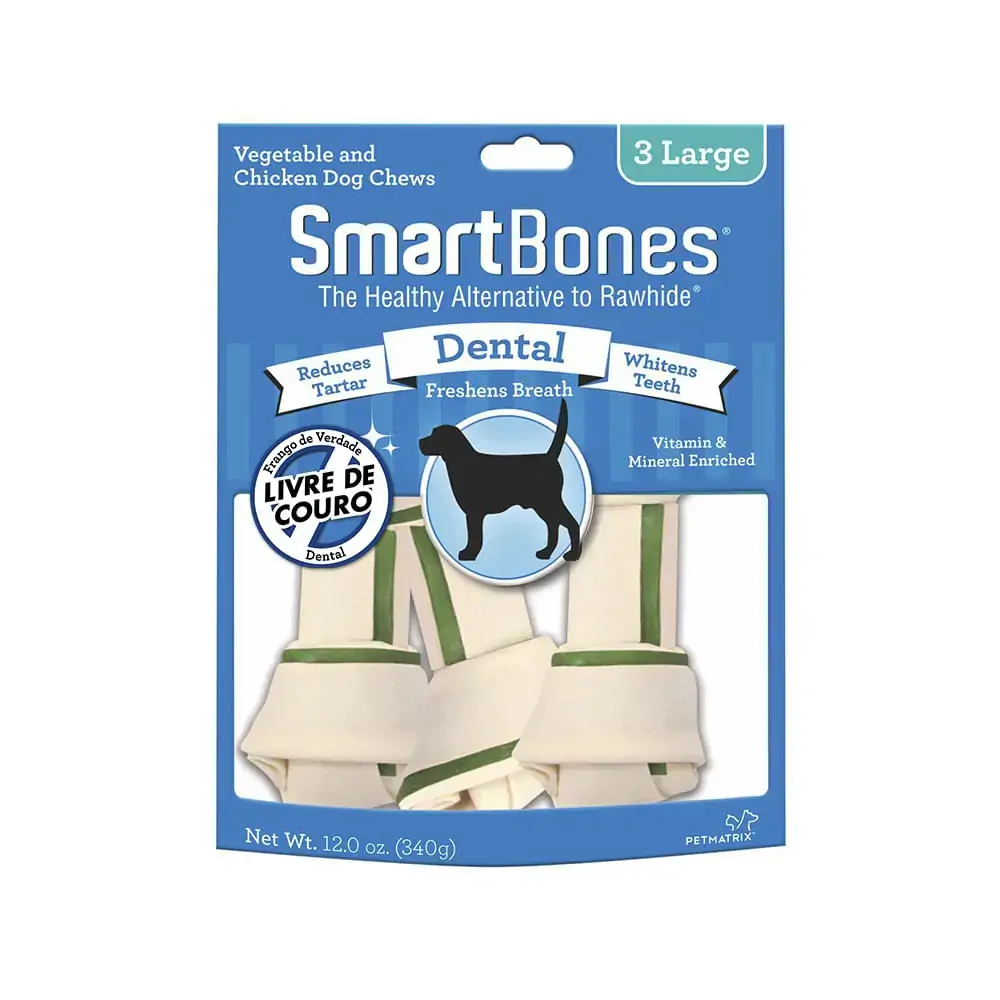 Smartbones Large Dental Chews 3 Pack