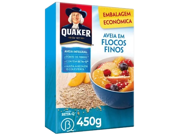 Aveia Quaker Flocos Finos Lt R | Aveia C/flocos Finos Quaker50