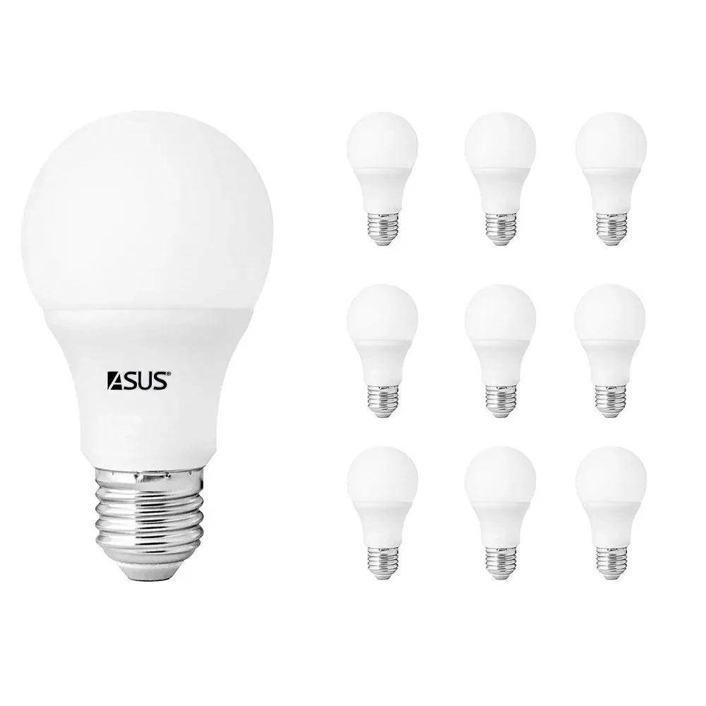 Lâmpada Led 12w Bulbo Fria Soquete E27 Bivolt Luz Branco Frio 6500k 10 Unidades