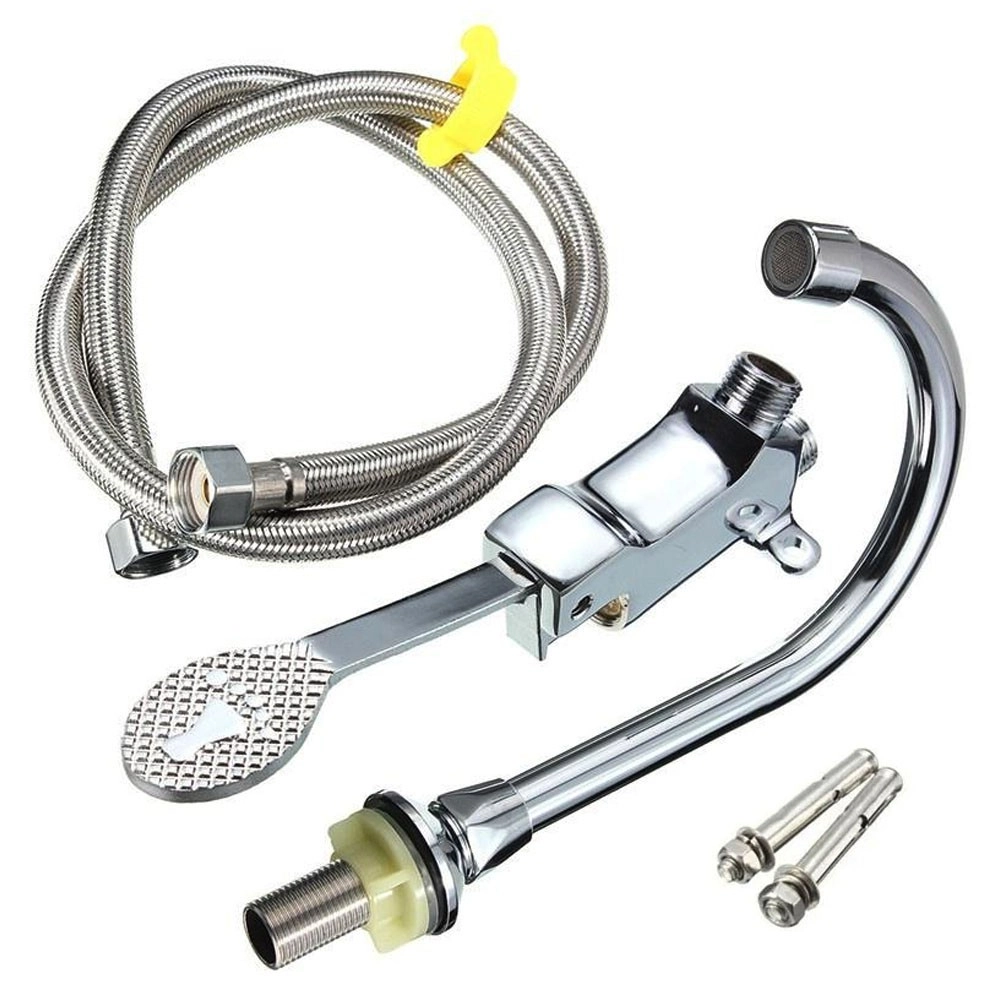 Torneira Valvula Pedal Sem Maos Acionamento Pes Pia Hospital Laboratorio Controle Medico Banheiro Cozinha