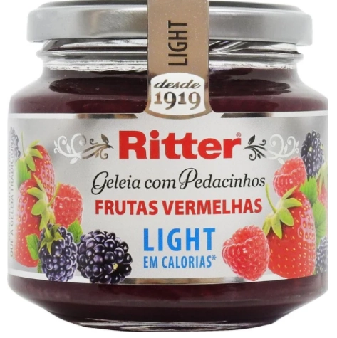 Geleia Frutas Vermelhas Light Ritter Vidro 260g