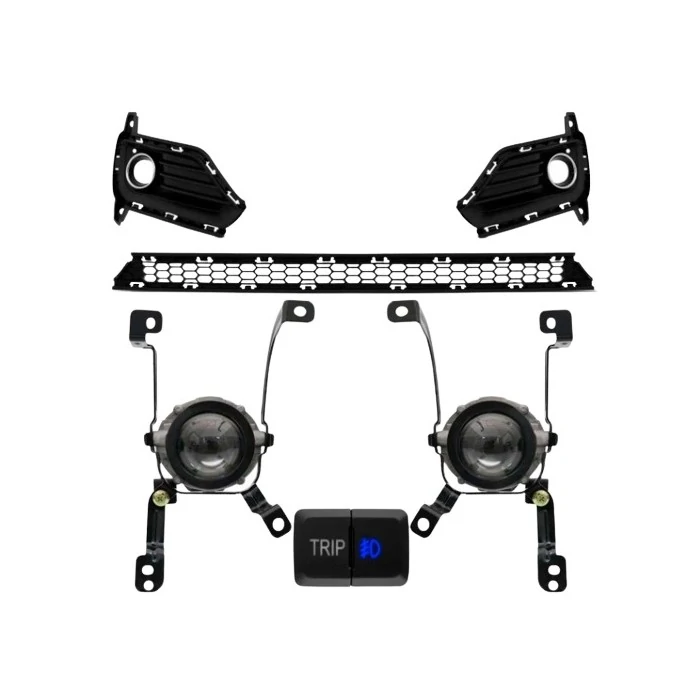 Kit Farol de Milha HYUNDAI HB20 com Suporte sem Moldura - SUITS STS036HY