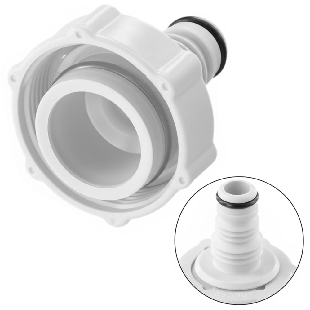 Adaptador De Mangueira 24mm Válvula De Drenagem Piscina Branco